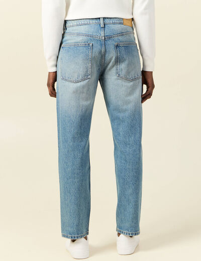 Jeans relax 5 poches denim dirty homme