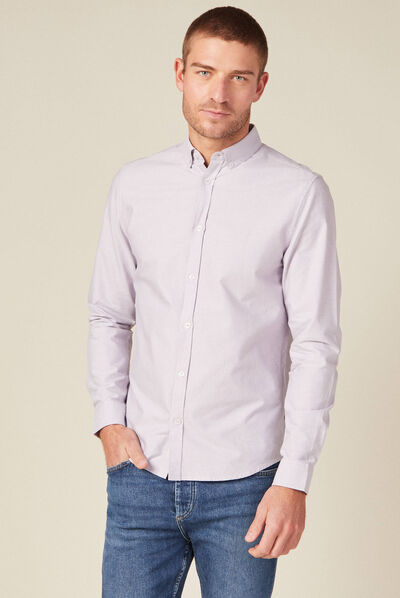 Chemise manches longues parme homme