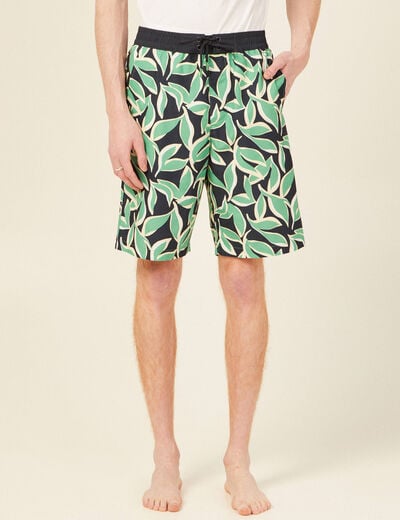 Bermuda de bain vert homme