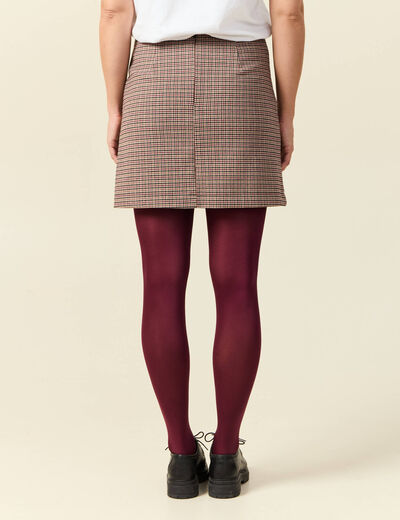 Jupe courte beige femme