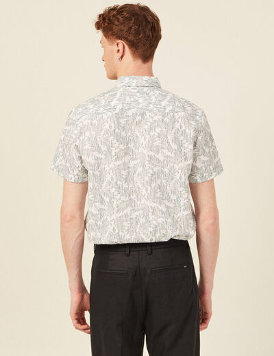 Chemise manches courtes vert homme