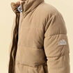 Doudoune courte col montant beige homme
