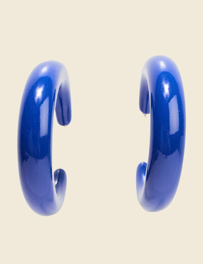 Cr&eacute;oles bleu electrique femme