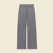Pantalon large à pinces noir femme