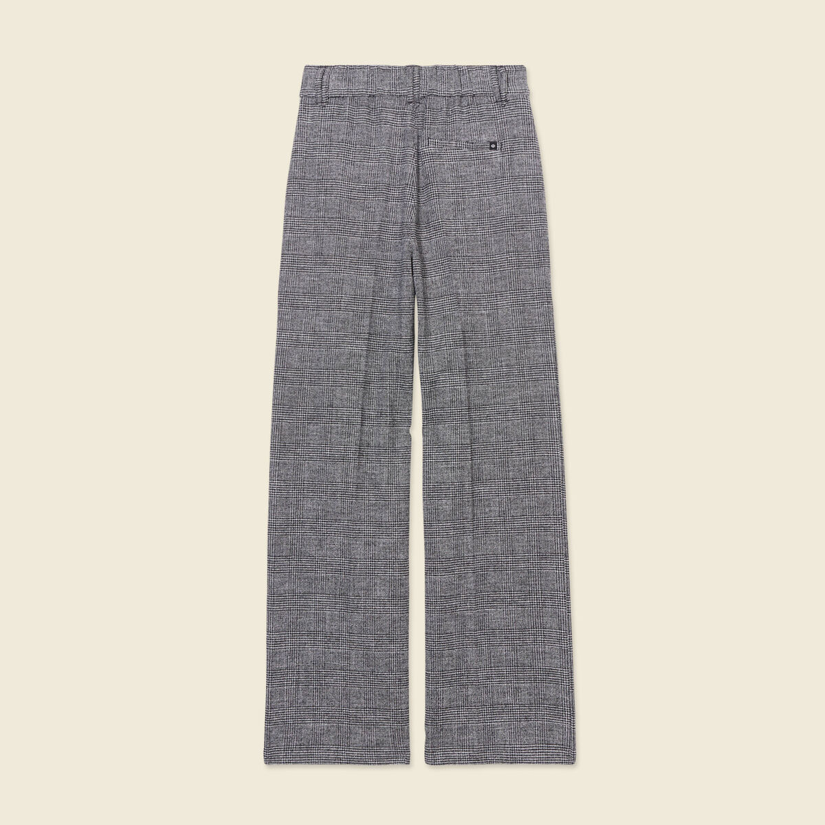 Pantalon large à pinces noir femme
