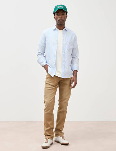 Jeans straight homme used L34 camel homme