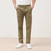 Pantalon chino slim taupe homme