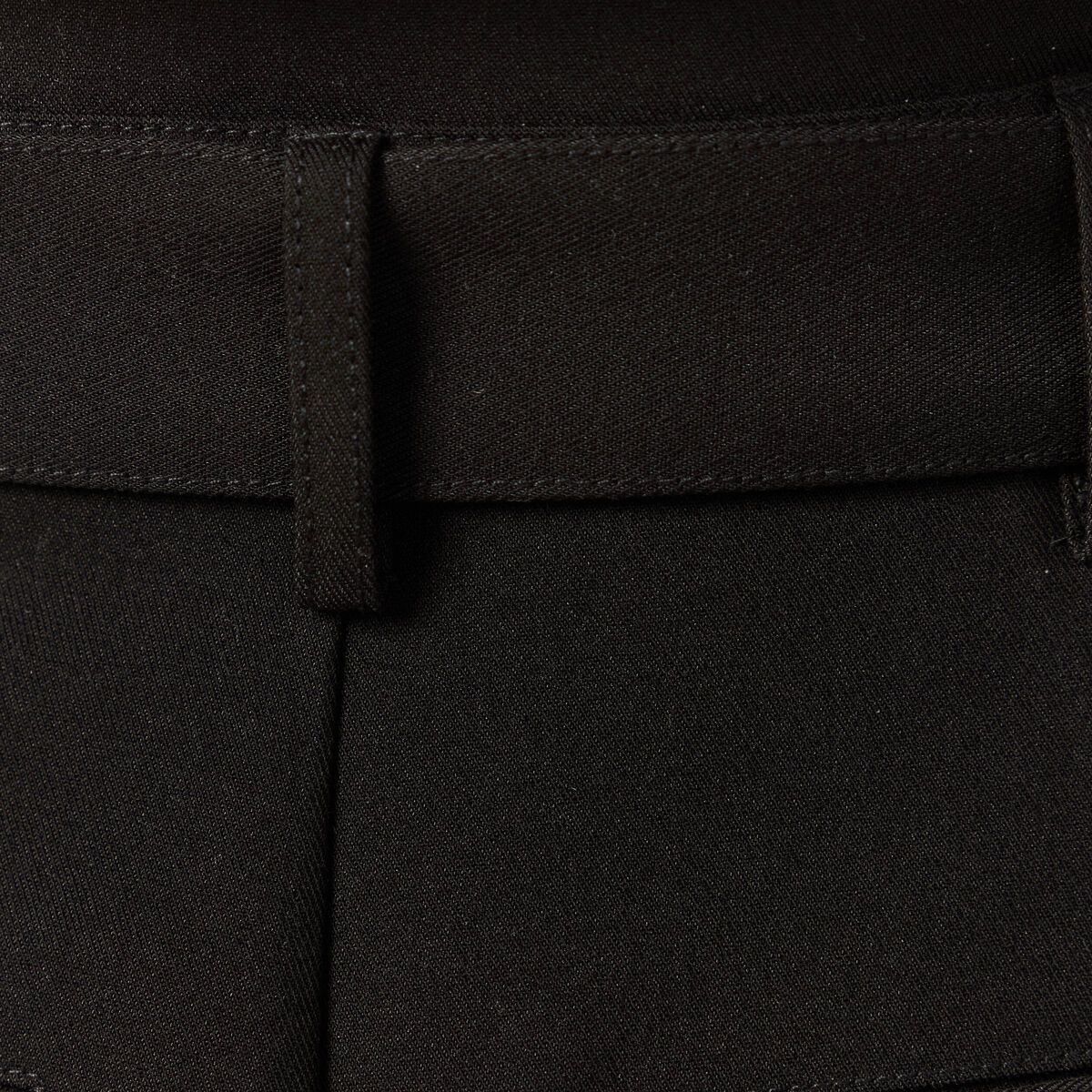 Pantalon carotte taille haute noir femme