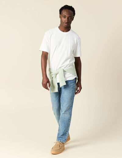 T-shirt manches courtes ecru homme