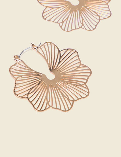 Boucles d'oreilles créoles couleur or femme