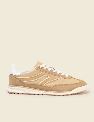 Sneakers marron clair femme
