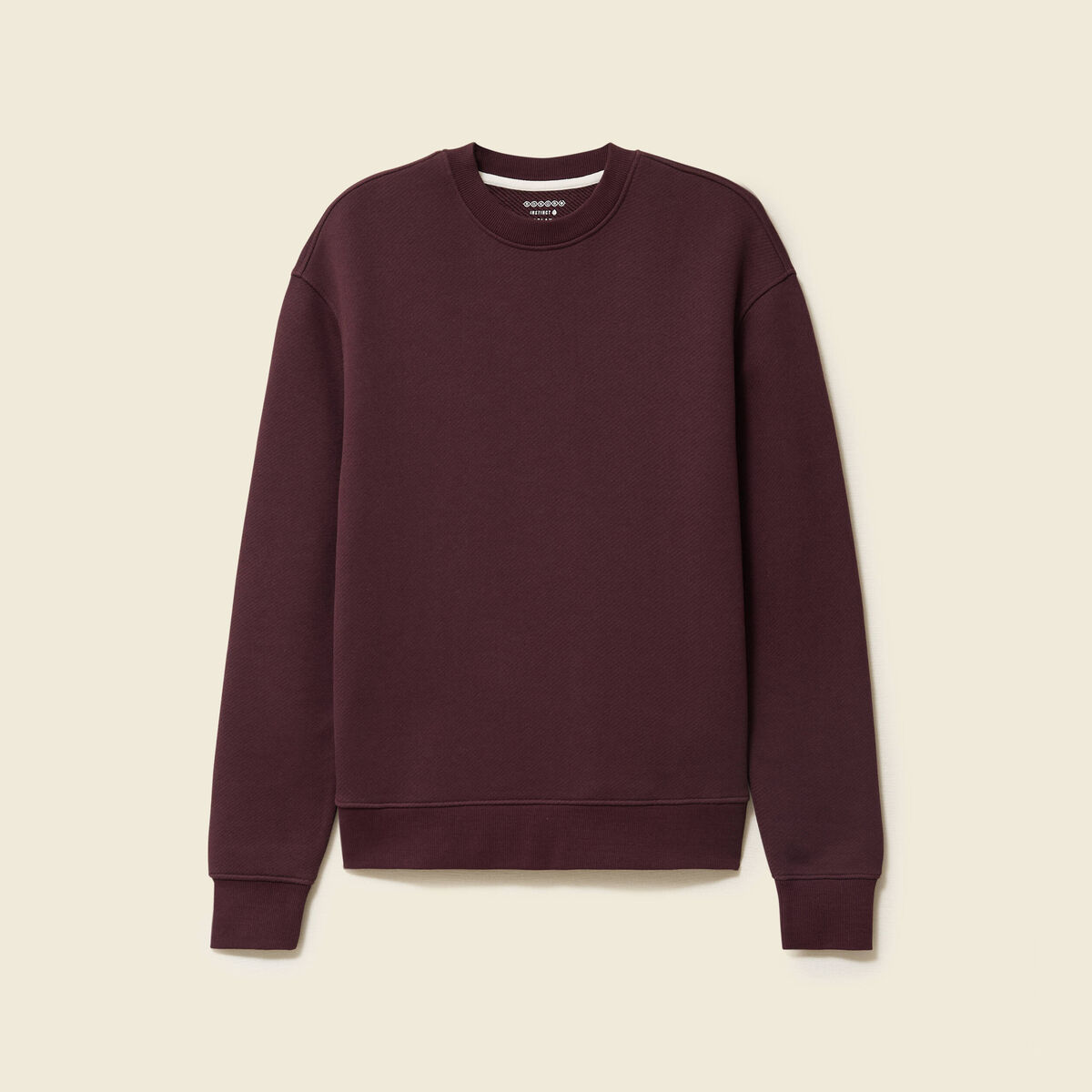 Sweat manches longues bordeaux homme