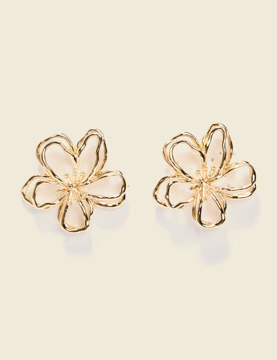 Boucles d'oreilles couleur or femme