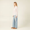 Chemise éco-responsable rose clair femme