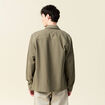 Surchemise manches longues vert kaki homme