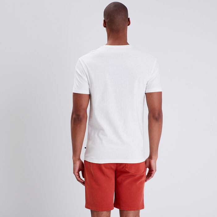 T-shirt manches courtes ecru homme