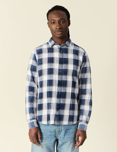 Chemise manches longues ecru homme