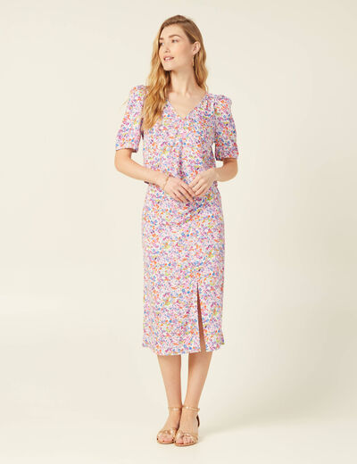 Blouse manches courtes rose femme