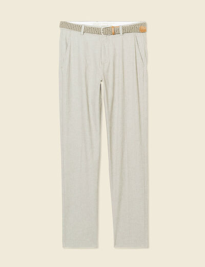 Pantalon éco-responsable vert kaki homme