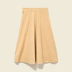 Jupe en coton beige femme