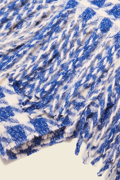 Écharpe bleu electrique femme