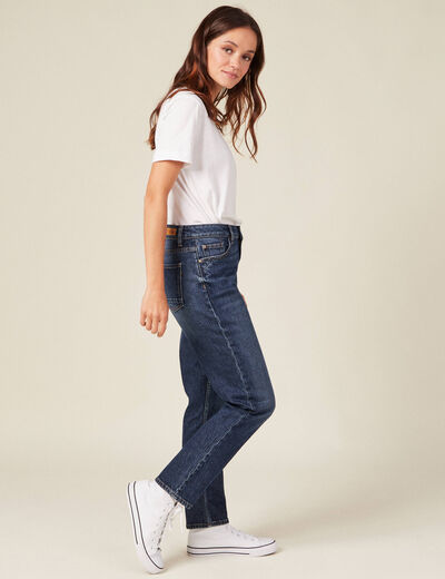 Jeans slim 7/8ème denim brut femme