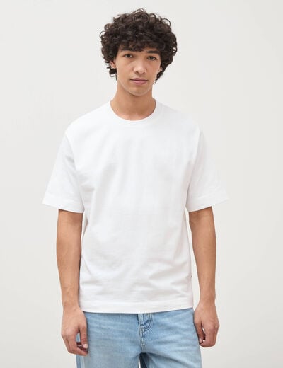 T-shirt en coton blanc homme