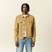 Blouson boutonné camel homme
