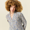 Blouse manches longues bleu clair femme