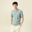 Polo manches courtes vert clair homme
