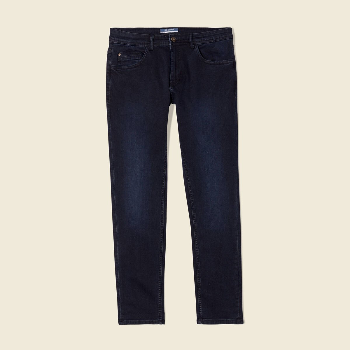 Jeans slim éco-responsable denim blue black homme