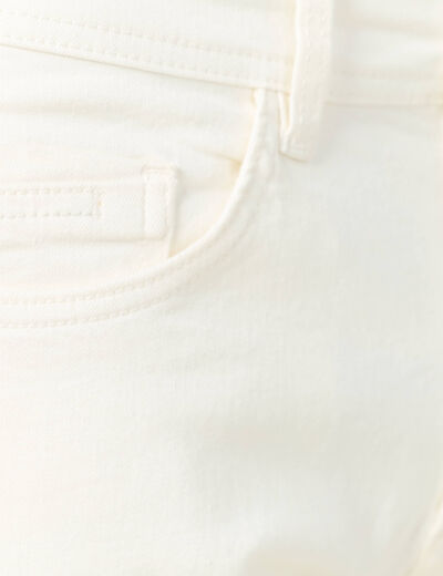 Jeans slim longueur 32 denim blanc homme