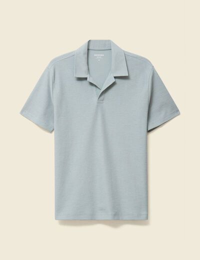 Polo manches courtes vert clair homme
