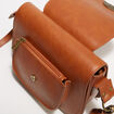Sac besace marron femme