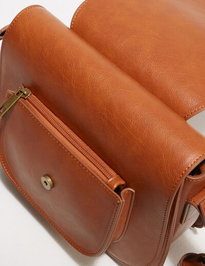 Sac besace marron femme