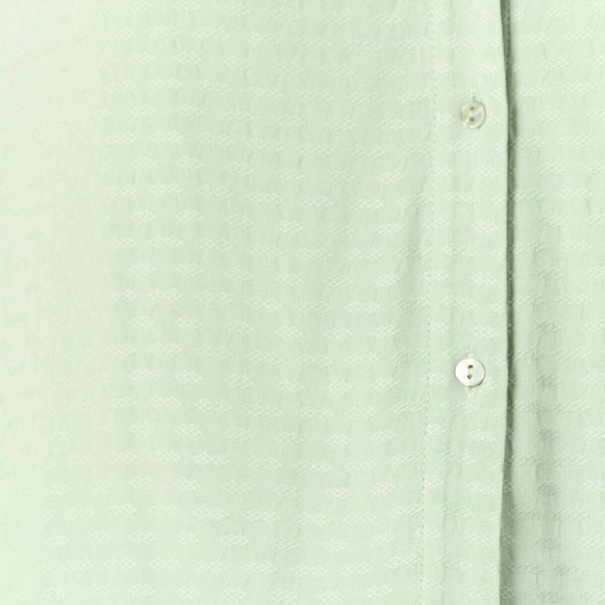 Chemise manches courtes vert olive femme
