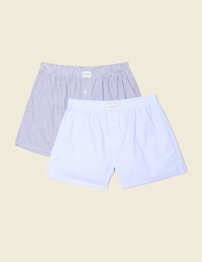 Lot 2 caleçons bleu foncé homme