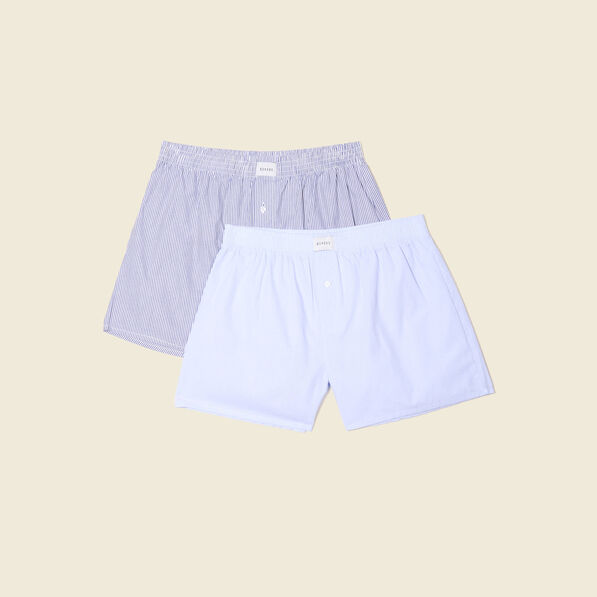 lot 2 calecons bleu fonce homme Lot 2 caleçons bleu foncé homme