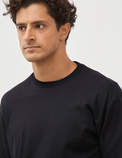 T-shirt manches courtes noir homme