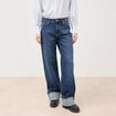 Jeans straight taille standard denim brut femme