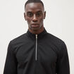 Sweat droit col montant manches longues noir homme