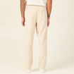Pantalon chino à coulisse beige homme