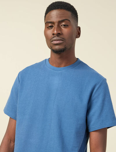 T-shirt manches courtes bleu foncé homme
