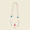 Collier multirangs multicolore femme