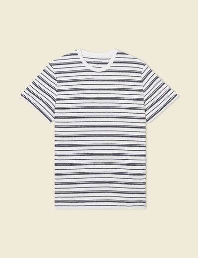 T-shirt manches courtes ecru homme