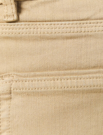 Jeans éco-responsable regular denim beige homme