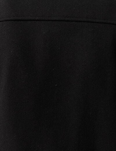 Veste oversize courte col classique noir homme
