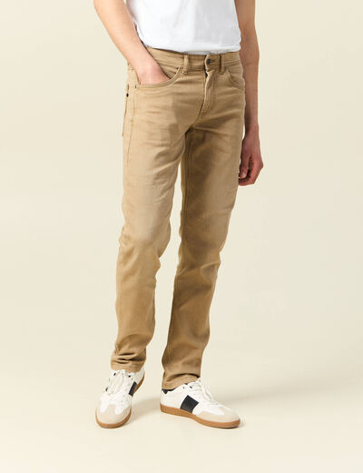 Jeans straight homme camel homme