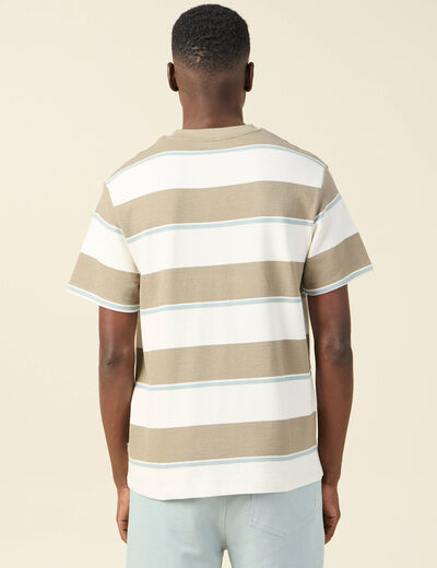 T-shirt manches courtes vert kaki homme