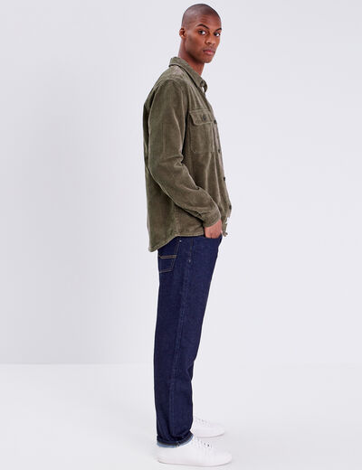 Surchemise manches longues taupe homme
